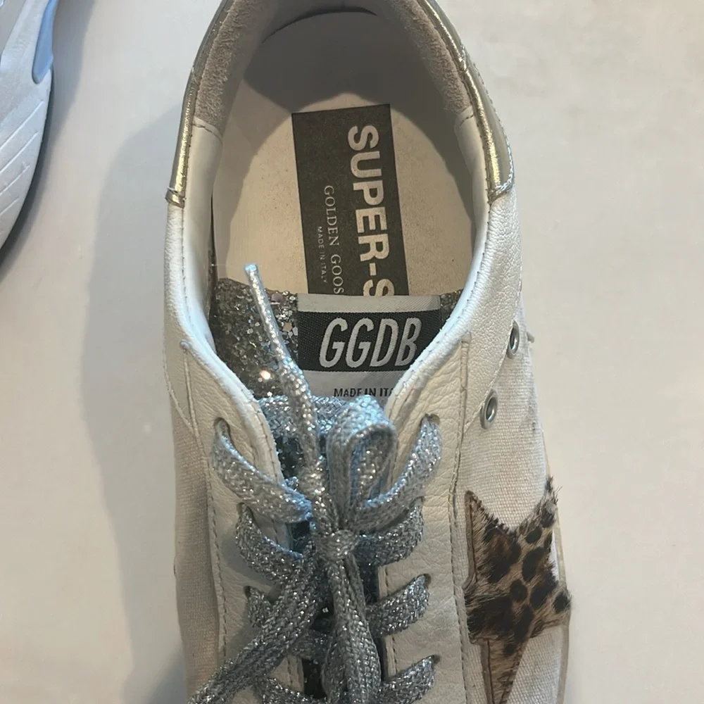 ONE OF A KIND CUSTOM golden goose super star sneakers - Picture 6 of 7